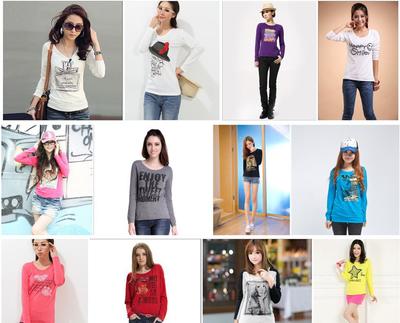 廠家直銷女裝T恤 地?cái)偀豳u低價(jià)日韓圓領(lǐng)長(zhǎng)袖T恤批發(fā)指南